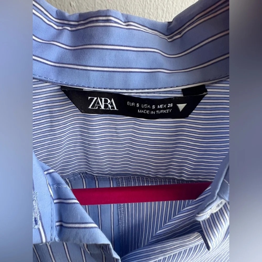 Zara Asymmetrical Dress Poplin Shirt, S - Picture 4 of 4